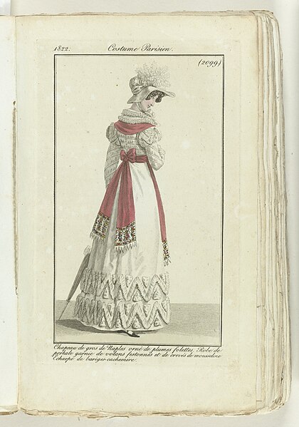 File:Journal des Dames et des Modes 1822, Costume Parisien (2099), BI-1938-0115A-21.jpg