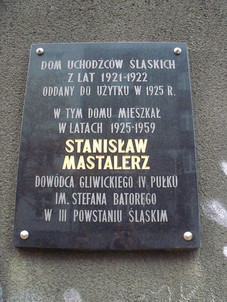 File:Katowice - tablica Stanisław Mastalerz.jpg