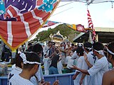 勝浦の秋祭り（船渡し）