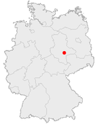 Lage des Landkreises Köthen/Anhalt in Deutschland