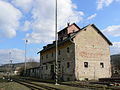 Čeština: Železniční stanice. Koryčany, okres Kroměříž, Česká republika English: Train station. Koryčany, Kroměříž District, Czech Republic