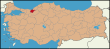 Latrans-Turkey location Düzce.svg