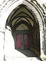 La basilique du Folgoët : le porche et son portail