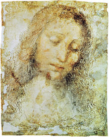 Leonardo, testa di cristo, ca. 1494, pinacoteca di brera.jpg