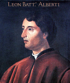 O humanista italián Leon Battista Alberti.