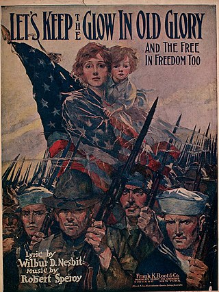 <span class="mw-page-title-main">Let's Keep the Glow in Old Glory (And the Free in Freedom Too)</span> 1918 song