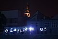 Light painting word Bezmosti at geocaching event Bezmostí at Zámostí 2016 in Třebíč, Třebíč District.jpg