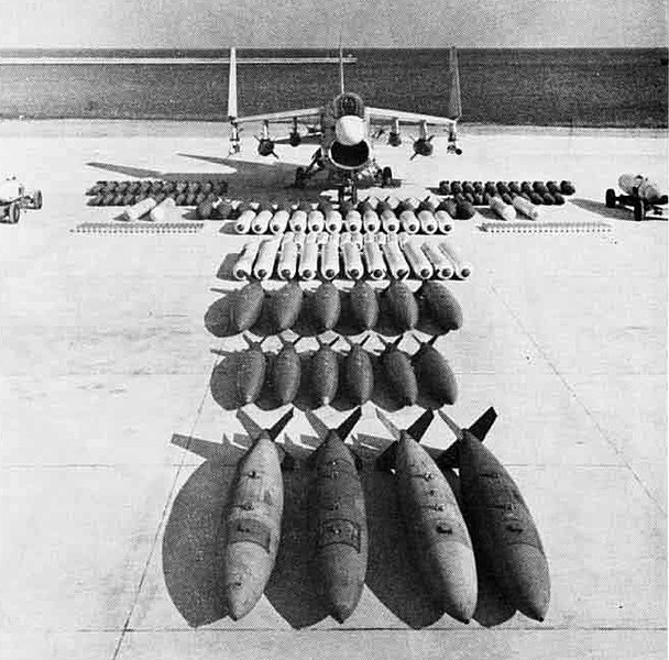 File:Ling-Temco-Vought A-7A Corsair II weapon load display, 1967.jpg