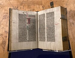 Lipnická bible vystavená na hradě Lipnici v létě 2021