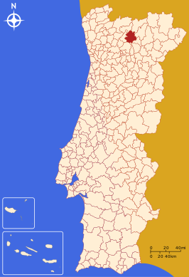 Locatie van Vila Pouca de Aguiar