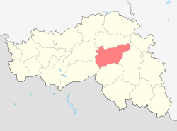 Location of Novooskolsky District in Belgorod Oblast