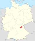 Localização de Bayreuth na Alemanha