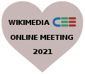 Logo of Wikimedia CEE Online Meeting 2021.svg