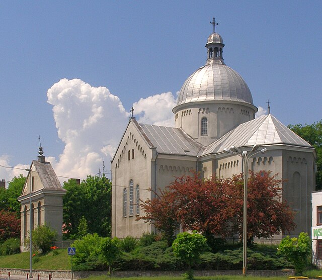 Церква святого Миколая у Любачев, 1883 р., арх. Василь Нагірний