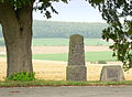 Gedenksteen bij de plaats van de slag