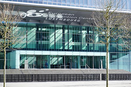 Le European Convention Center Luxembourg au cœur du quartier européen de Luxembourg.