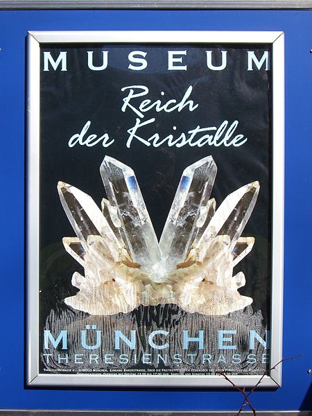 München Museum Reich der Kristalle (Plakat)