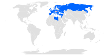 Malev Hungarian destinations. .mw-parser-output .legend{page-break-inside:avoid;break-inside:avoid-column}.mw-parser-output .legend-color{display:inline-block;min-width:1.25em;height:1.25em;line-height:1.25;margin:1px 0;text-align:center;border:1px solid black;background-color:transparent;color:black}.mw-parser-output .legend-text{}  Hungary   Malev Hungarian Destinations