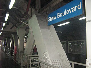 Shaw Boulevard station station on the Manila Line 3 (MRT-3)