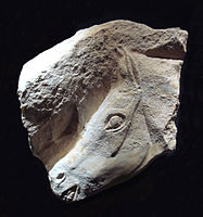 Tête de cheval (Angles-sur-l'Anglin, Vienne), Magdalénien, environ -15 000 ans.