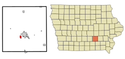 Vị trí trong Quận Mahaska, Iowa