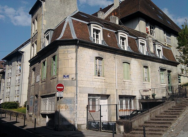 The house in Besançon in which Proudhon was born
