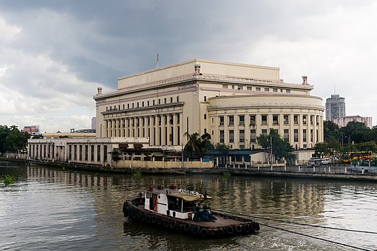 Pasig River with the Old Post Office Building