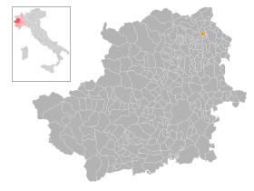 Localización de Fiorano Canavese