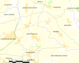 Mapa obce Sainte-Soulle