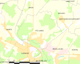 Mapa obce Fitz-James