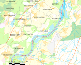Fort-Louis – Mappa
