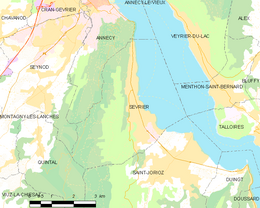 Sevrier - Mapa