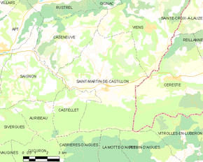 Poziția localității Saint-Martin-de-Castillon