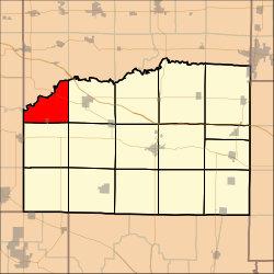 Map highlighting Venedy Township, Washington County, Illinois.svg