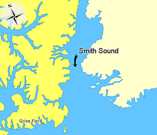 <span class="mw-page-title-main">Smith Sound</span> Arctic sea passage between Greenland and Canada