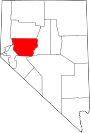 Map of Nevada highlighting Churchill County.svg
