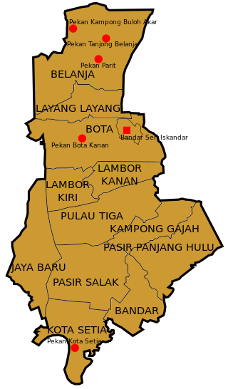 <span class="mw-page-title-main">Bota</span> Mukim in Perak Tengah District, Malaysia