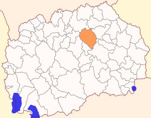 Община Свети-Николе на карте