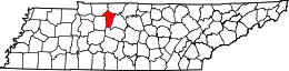 Contea di Cheatham – Mappa