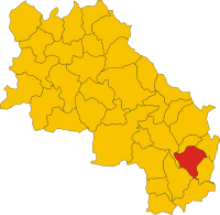 Locatie van Sarteano in Siena (SI)
