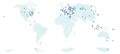 Dans la Wikipédia en russe, les articles de qualité sont répartis entre l'Amérique du Nord, l'Europe occidentale et l'Europe de l'Est[9].