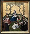 Anonüümne Kölni meister (Meister des Marienlebens). Madonna pühakutega roosilehtlas, u 1470