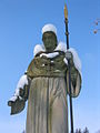 Martin Gerbert auf einem Denkmal von 1856 im Bonndorfer Martinsgarten