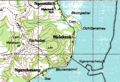 Regio Melekeok in tabula topographica