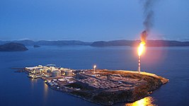 „Świeczki” w Snøhvit (wydobycie gazu ziemnego na norweskim szelfie kontynentalnym oraz produkcja i magazynowanie gazu skroplonego)
