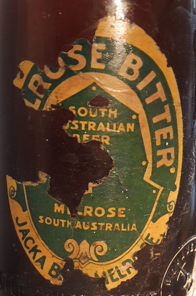 File:Melrose Bitter Beer label, Jacka Bros., Melrose, South Australia.JPG