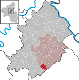 Läget för Mengerschied i Rhein-Hunsrück-Kreis