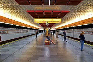 <span class="mw-page-title-main">Palmovka (Prague Metro)</span> Prague metro station