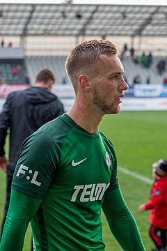Miloš Kratochvíl po zápase 30. kola Fortuna:Ligy proti Baníku Ostrava (2019)