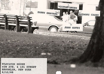 FBI surveillance photograph of Amuso, Casso, Gotti and Gravano Mobtalk.jpg